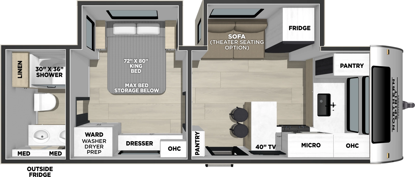 Northern Spirit 2565FK Floorplan